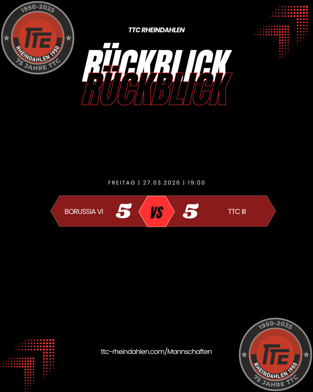 ++ Wochenrückblick KW 13: Knappes Unentschieden für die 3. Herren ++