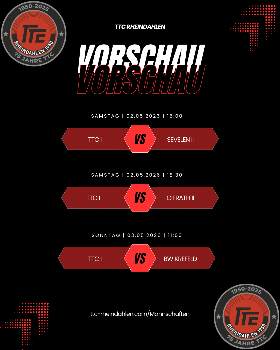 ++ Wochenvorschau KW 18: Aufstiegsrelegation🔥🔥 ++
